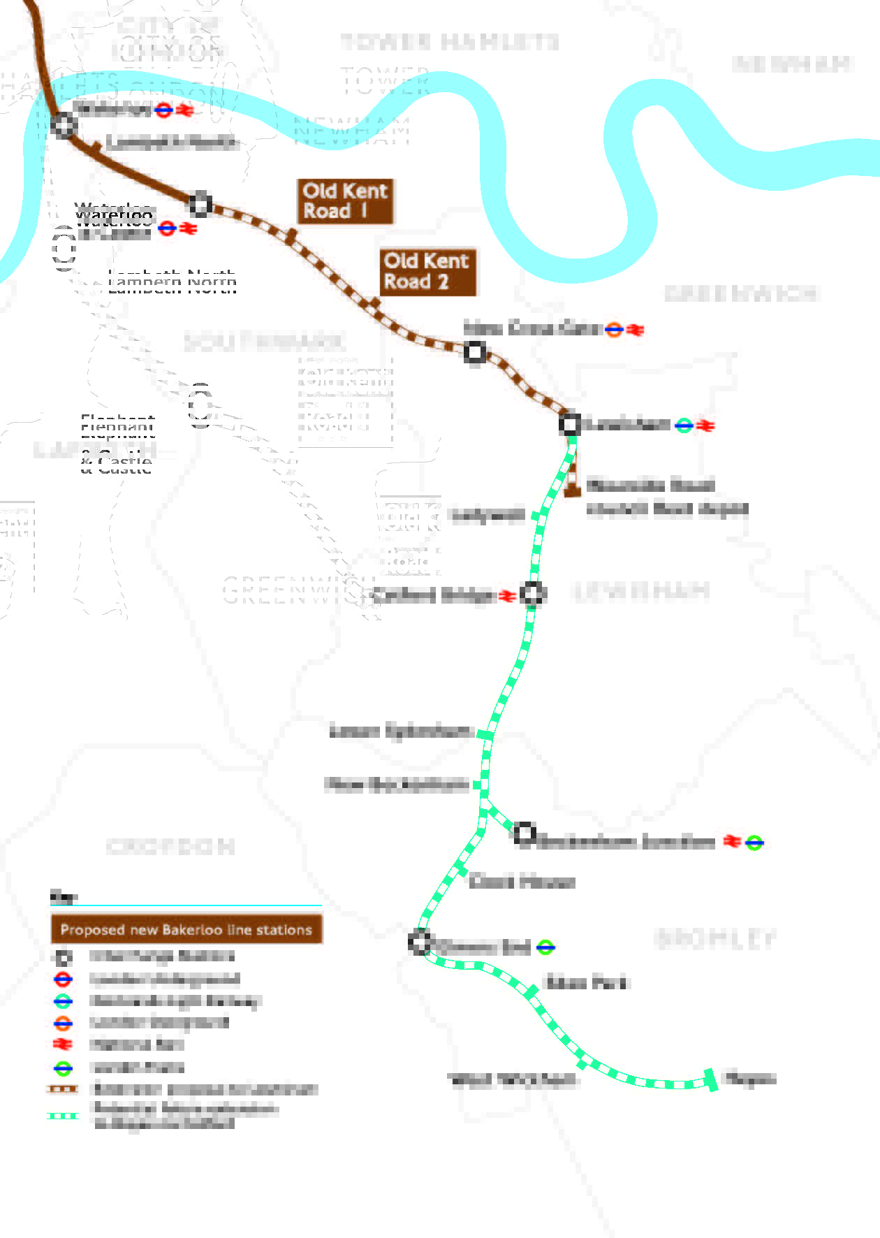 Bakerloo Line Extension Map Twitter 上的 Lewisham Council："Help Bring The Bakerloo Line Extension From  Elephant & Castle To Lewisham & Onwards To Hayes. Fill In The Online Survey  On @Tfl's Consultation Page, Giving Your Feedback, &