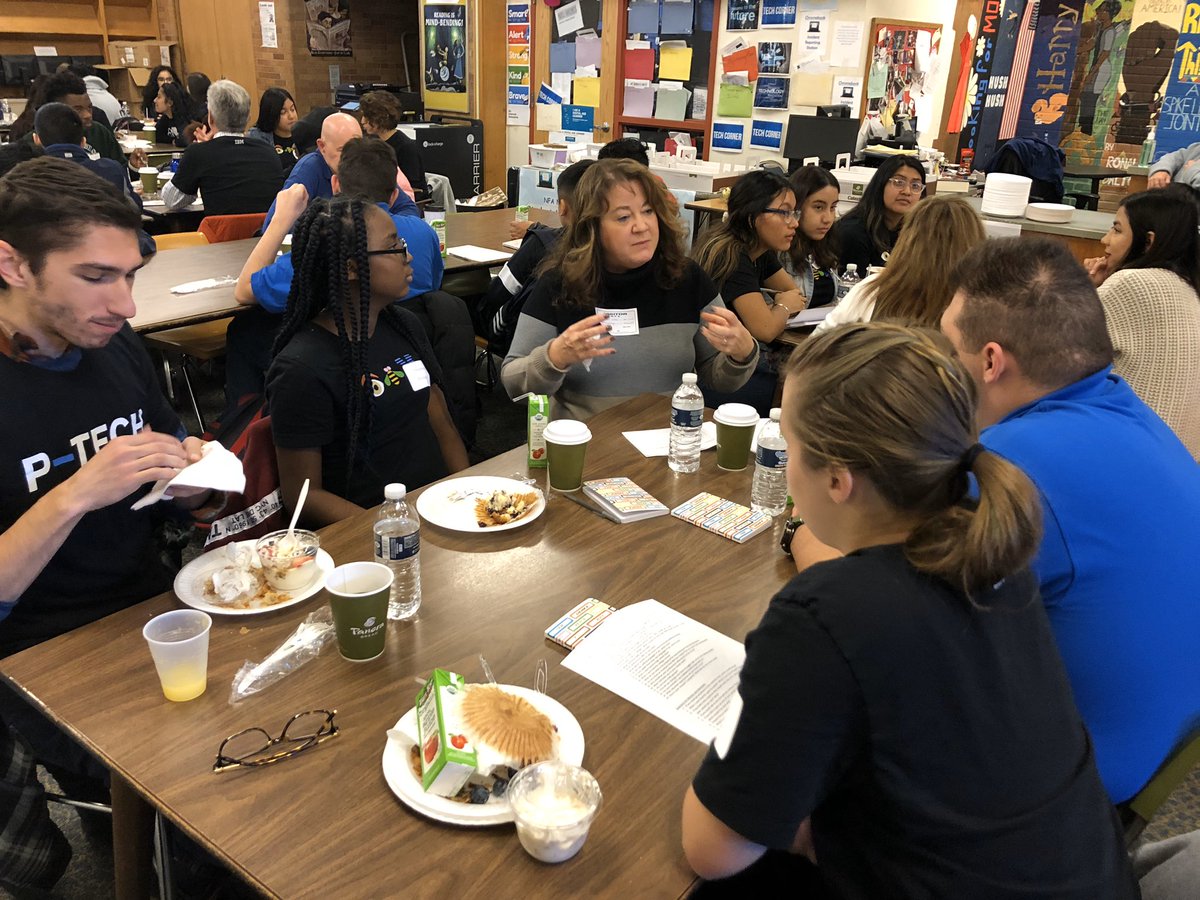 Sviola32's tweet photo. Spent the morning with some of my favorites! Love these kids, amazing program. #WeArePTECH  #ProudIBMer @IBMVolunteers https://t.co/Xp2dV0qsAK