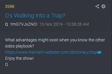 gouda25's tweet image. New Q drop this morning!

#QAnon8kun #QAnon2019 #QanonPosts #QAnon 

qmap.pub/read/3596