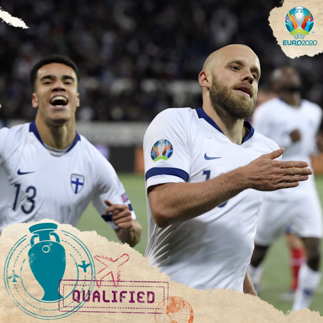 🇫🇮 Congratulations, Finland! 🥳🥳🥳

✅ #EURO2020 qualification confirmed 
✅ Their first ever EURO finals appearance