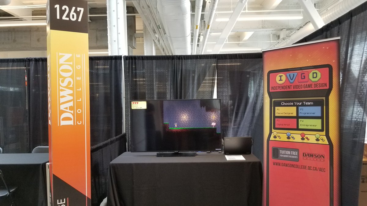 We'll be @MEGAexpomtl &amp; <a href="/MIGS__/">Migs</a> with the @mydawsoncollege Independent Video Game Design Program! Come say hi and check some great games developped by our students!