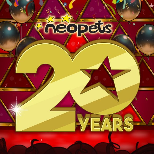 Neopets 20th birthday celebration goodie bag printable Neopets 20th birthday celebration goodie bag printable