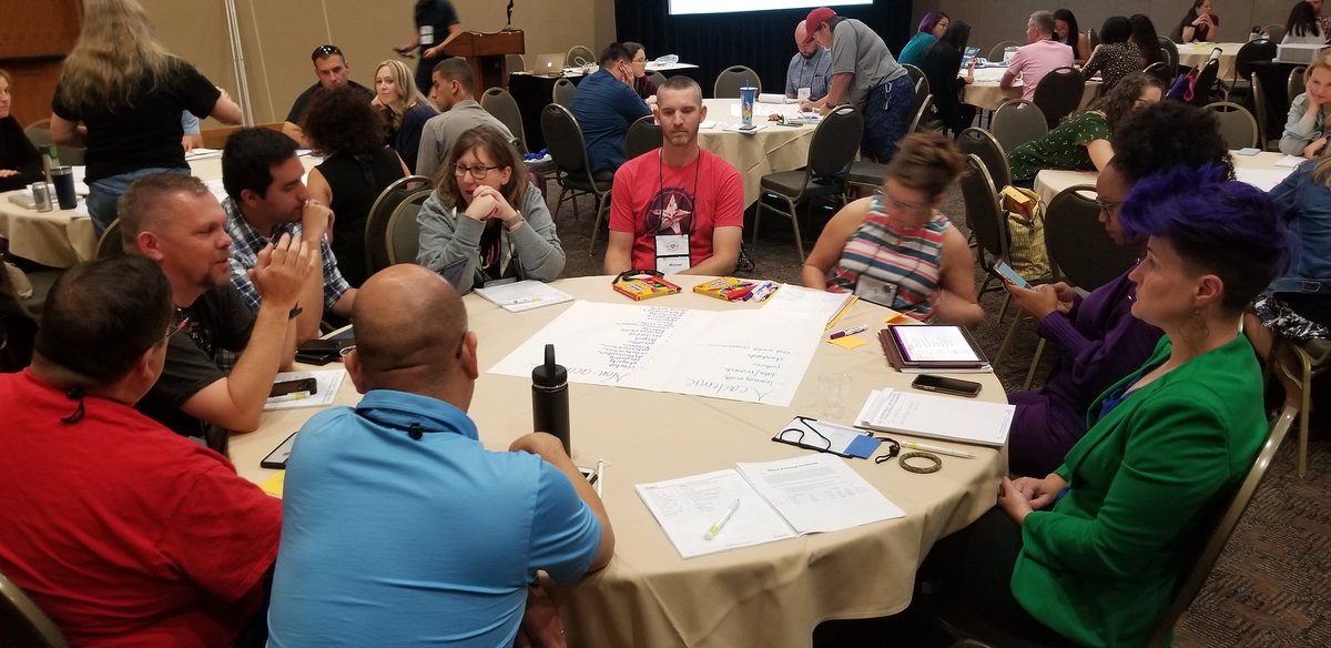 4kyleatkin's tweet image. @KHSD_Official math teachers at #cmcmath conference collaborating on what we value with our grading. #khsdmath