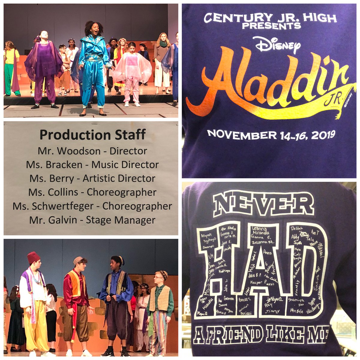 SpanishCollins's tweet photo. It was my first year choreographing the play and these kids nailed it. I’m proud I stepped out of my comfort zone but even more proud to work at a school with such wonderful and supportive staff and students. #grateful4century @CenturyWildcats https://t.co/gukdEIlg8l
