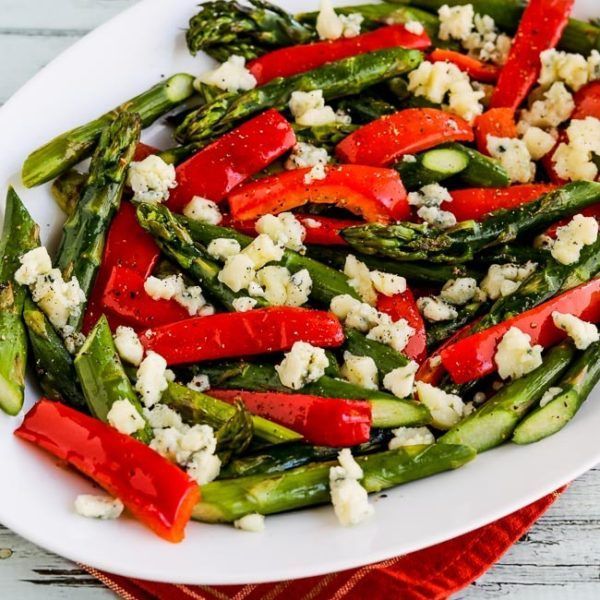 Holiday Roasted Asparagus with Red Pepper and will