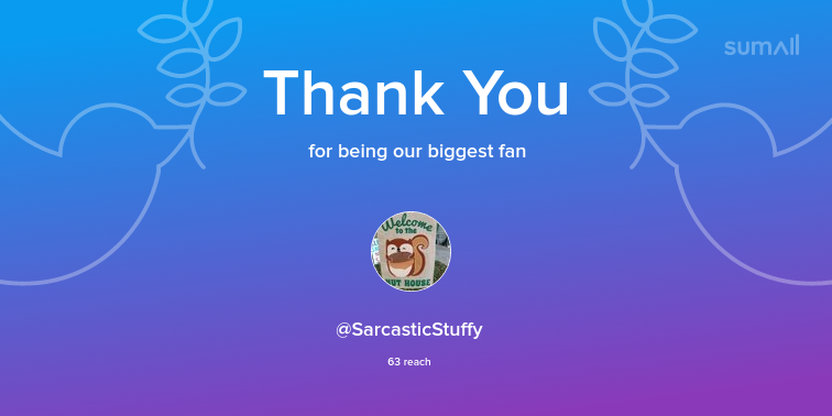 of_trophy's tweet photo. Our biggest fans this week: SarcasticStuffy. Thank you! via https://t.co/oW9WKl57SM https://t.co/ypoNDIMuWE