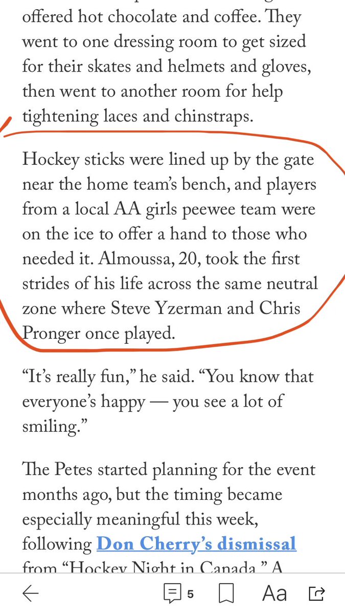 BurtonJLee's tweet photo. Proud of the Petes for putting this event on, but also for working hard to make sure this story is actually heard.

Fitz-Gerald: “Almoussa, 20, took the first strides of his life across the same neutral zone where Yzerman and Pronger once played.”

https://t.co/xAbo1SeL0I https://t.co/xVC6pBWV0r