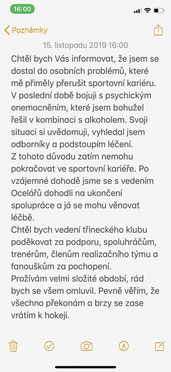 michalsivek's tweet photo. Prohlášení Patrika Bartošáka k aktuální situaci https://t.co/ZrYRG725xZ