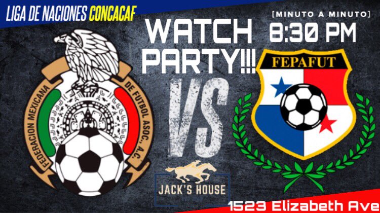 JacksHouseCLT's tweet photo. Watch party!!! Tonight with the help of Pancho Villa Army Salisbury Battalion, we will be hosting a CONCACAF Nations League watch party!Doors open at 8:30 PM!!!

#concacaf #nationsleague #football #futbol #soccer #charlotte #nc #queencity #jackshouse #uptowncharlotte https://t.co/5yEH4ESswC