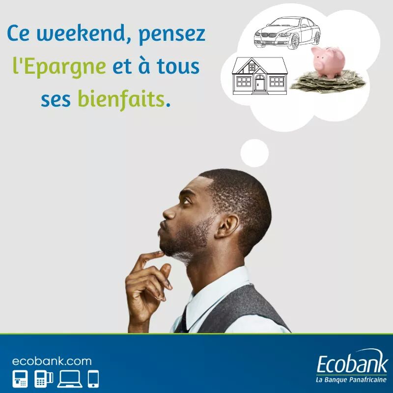EcobankCameroun's tweet image. Passez un weekend dans le calme et la tranquillité avec votre famille et pensez aux bienfaits de l’Epargne.
#ExcellentWeekend