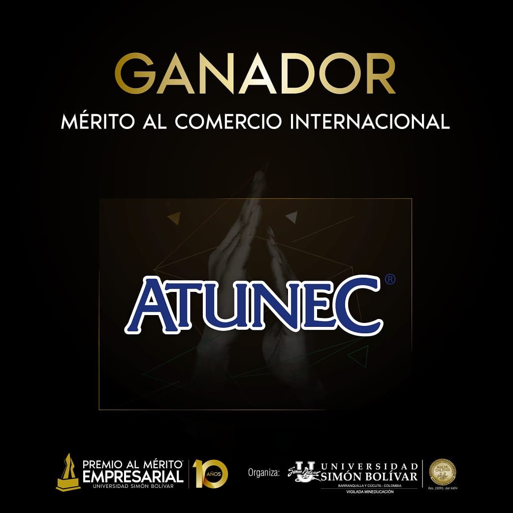 Atunes y Enlatados del Caribe S.A. Atunec fue galardonada con el <a href="/premioMESB/">PREMIO AL MÉRITO EMPRESARIAL</a> de la <a href="/unisimon/">Unisimón</a> en su décima versión en la categoría “Mérito al Comercio Internacional” .  Esta exaltación nos llena de orgullo y nos impulsa a seguir adelante.