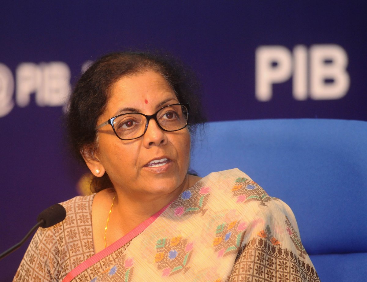 ians_india's tweet photo. FM #Sitharaman said co-op banks will be under the RBI's prudential norms to prevent any #PMCBank-like situations, an increase from Rs 1 lakh in deposit #insurance cover for account holders in the new #FRDIBill & #FinMin will shortly move the proposal before the #Cabinet. https://t.co/r1g4iv9oEr