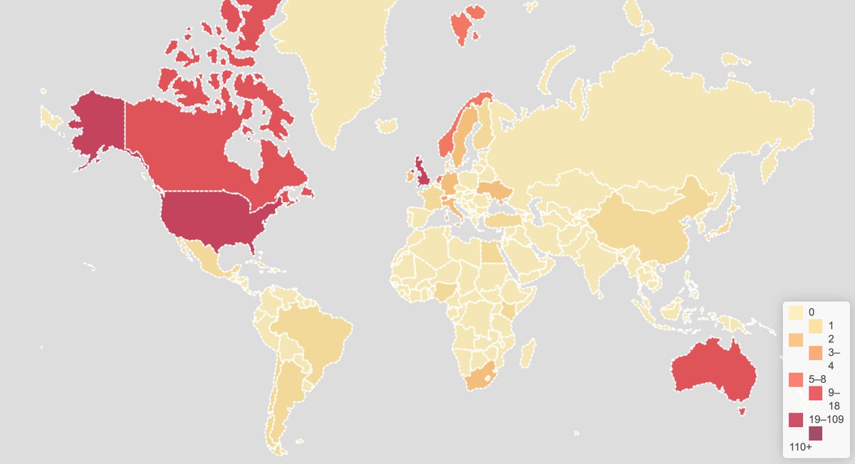 Mental_Elf's tweet photo. So far, 31 countries have contributed to the #ISTSS2019 Twitter discussions.

It's 10am Boston time on Fri 15 Nov and we have had:
>430 people
>1,600 tweets
>18 million impressions
👏👏👏👏👏

Don't forget, the individual who sends the most tweets will win a special elf prize! https://t.co/tuVbayPh2A