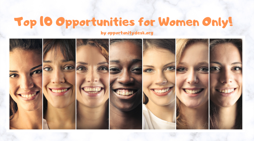 OpportunityDesk's tweet photo. Top 10 Fully-funded Opportunities for #Women Only!

Know any amazing woman who deserves to know about the latest life-changing opportunities she can take advantage of?

RETWEET this #thread and TAG her! https://t.co/JDCV6l4rQq