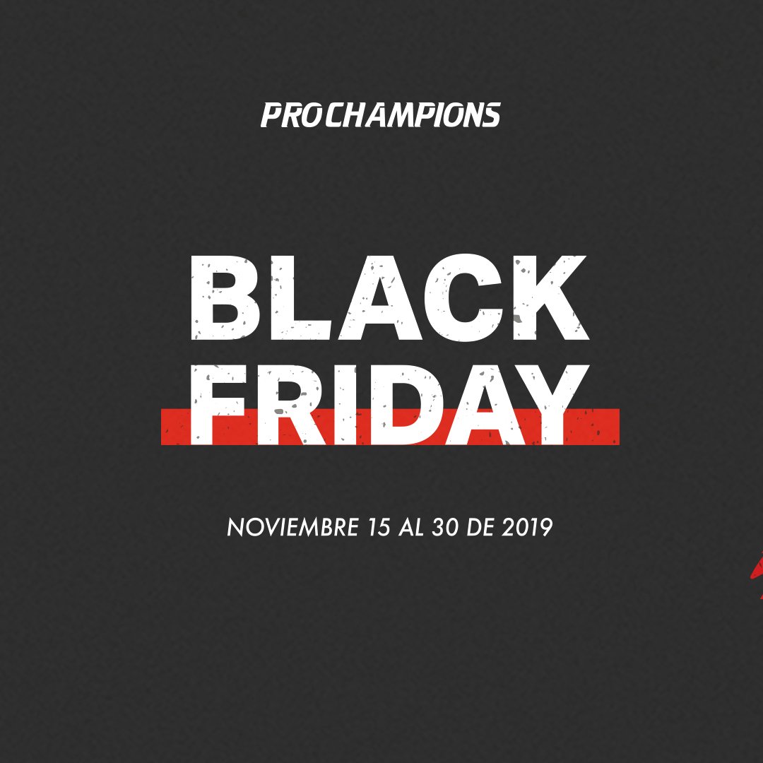 ProchampionsCo's tweet photo. Ya estamos listos para contarte que ¡PROCHAMPIONS ya está en #modoblackfriday !

Estamos listos para darte lo mejor aquí 👉https://t.co/4UEyKyaKrI
#Prochampions #adidas #reebokclassic #underarmour #nike #blackfriday #descuento #runningmotivation https://t.co/93FsTGQibH