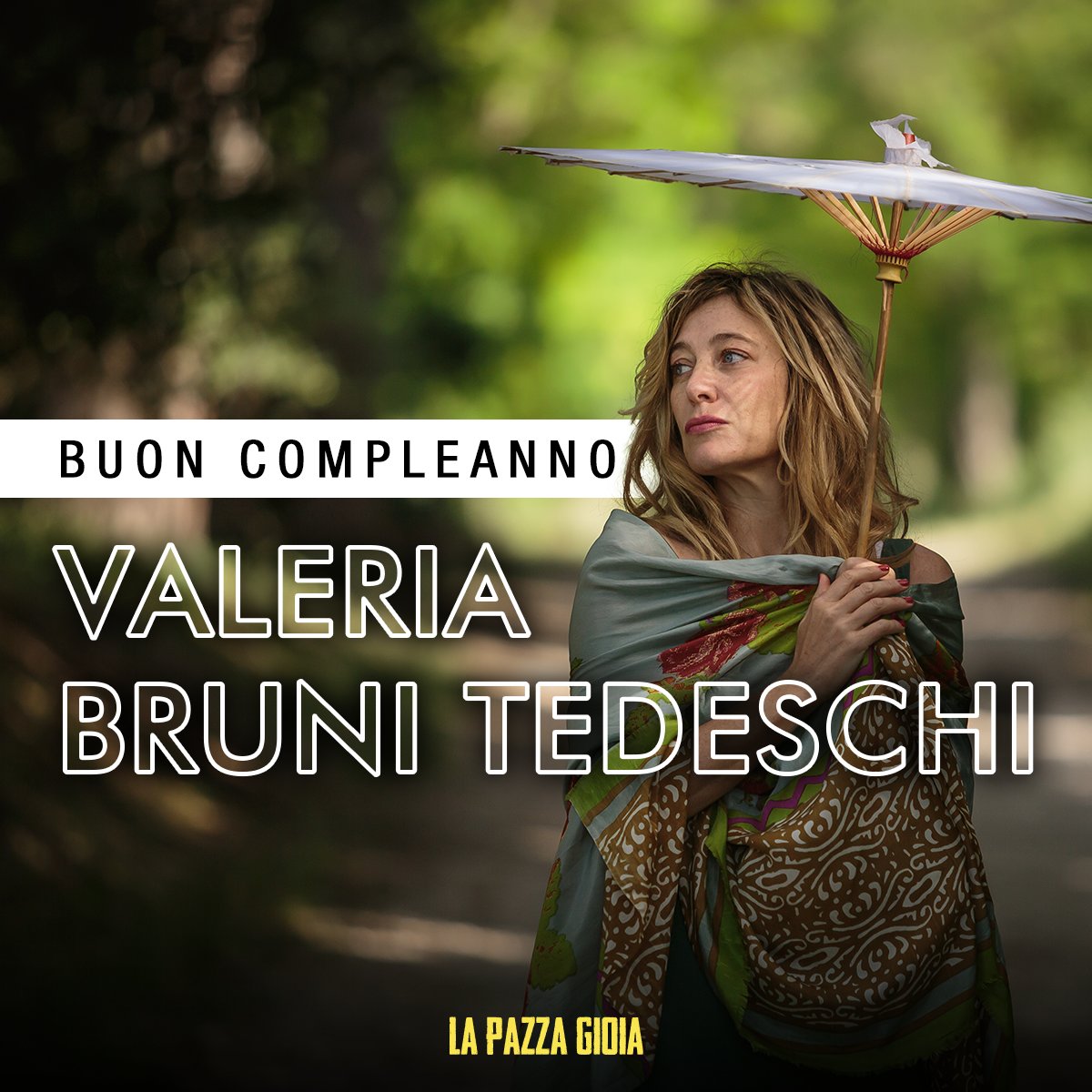 01Distribution's tweet image. #David2016 alla migliore attrice protagonista con #LaPazzaGioia. Il suo modo di fare #cinema è un tocco di graffiante leggerezza. #Buoncompleanno #ValeriaBruniTedeschi. 
#16novembre