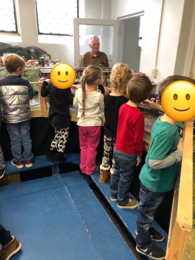 GCCEEC's tweet photo. We had a busy week at the #GCCEEC! We went to Tower Church to see a train display, we made fruit pizza at Hicks cafeteria, and we celebrated World Kindness Day in honor of Fred Rogers. Look at all of the cardigans we had on in his honor! https://t.co/firA3KTgbZ