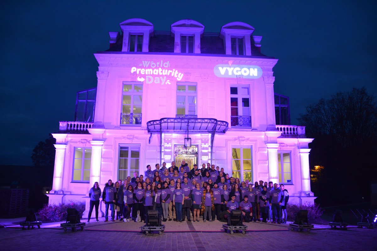 VygonGroup's tweet photo. Our headquarters are going purple for #WorldPrematurityDay - Thanks to all the @VygonGroup
 teams for their involvment for this special day #WPD19 https://t.co/Nh1czXnnR8