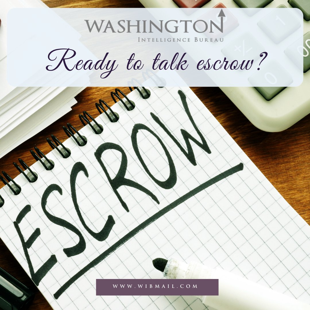 wibmailhouse's tweet photo. (2/2) You’ll be assigned a professional &amp; responsive Escrow representative to keep you updated along the way. They’ll handle everything from wire transfer and deposit services to payment and disbursement. Contact us to talk about how we can work for YOUR organization! https://t.co/4O64dFd0f9
