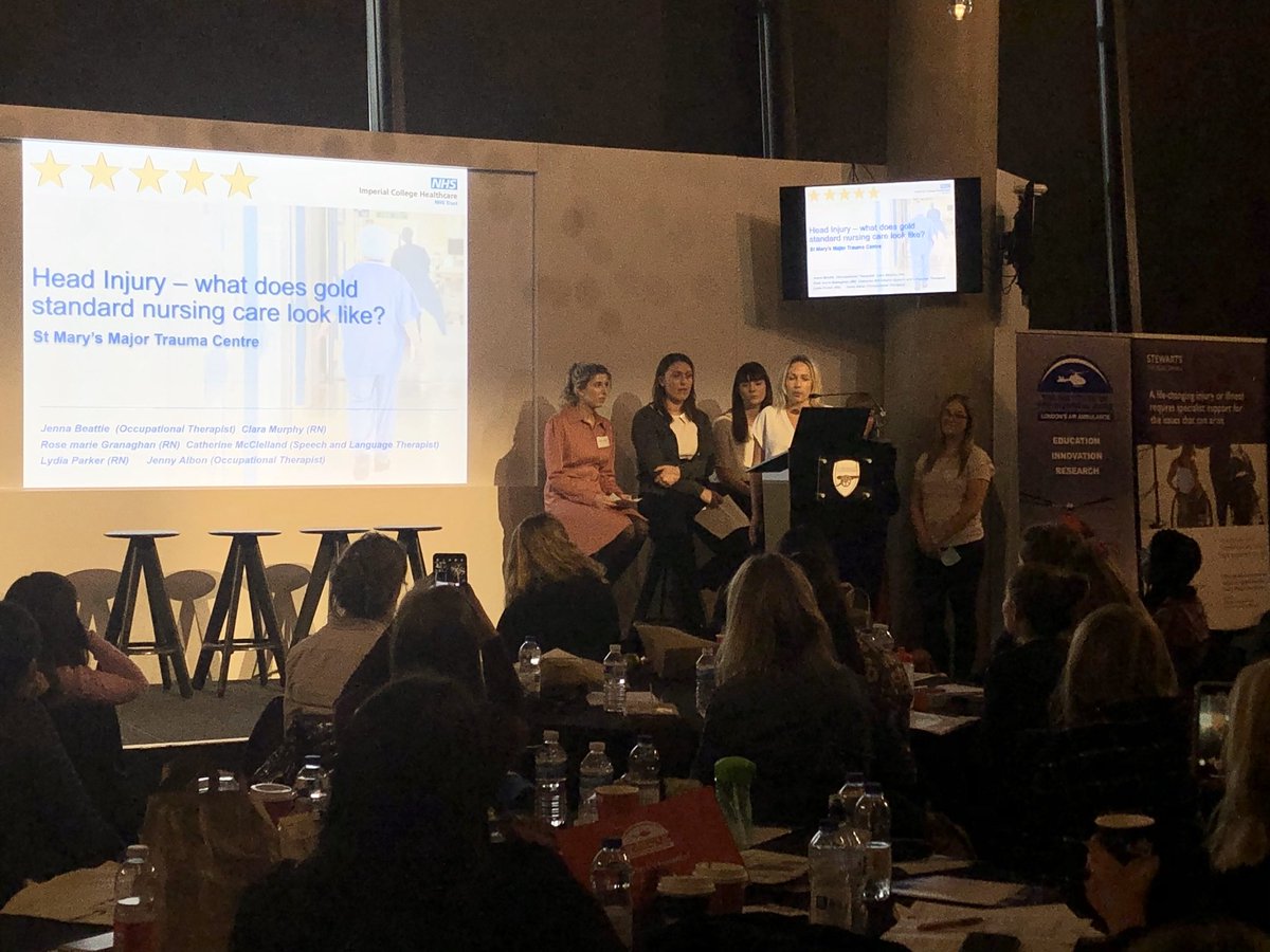 Another insightful talk from St Mary’s Hospital. Gold standard includes a full MDT approach, and family are one of the most important parts of the team  #4NBN @london_trauma #braininjury