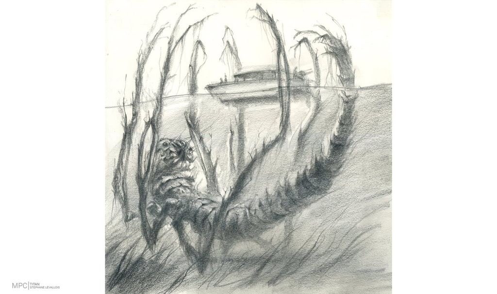 青空 A Twitter キングコング髑髏島の巨神は竹状の脚を持つバンブー スパイダーや樹木に擬態するスポア マンティスなど擬態のスペシャリストが集う生物の中でも脚を水面から生えてる倒木に擬態するスワンプ ロカストの擬態術が一番最強だと思う