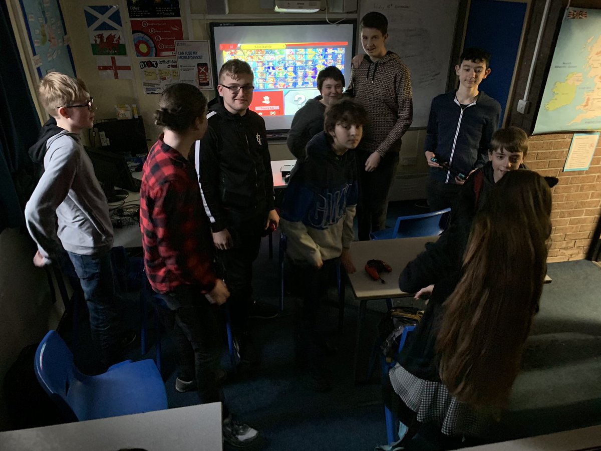 neillradford's tweet photo. So... at lunchtime on Tuesday, some wonderful @waleshigh2016 students came to ask if they could run a club... I said ‘yes’, that’s all - look what happened next!  Around 20 @WalesHigh students across the year groups on a Friday night!  Love it :) https://t.co/ZUKq8Mp8St