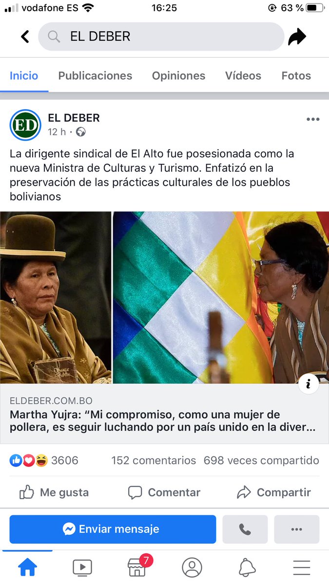 milenapt25's tweet photo. A los Medios De comunicación en especial @LaVanguardia Dejar de Tergiversar Lo sucedido en Mi País,decirles que No solo a los aimaras le quemaron Casas, Y es Mentira que en este Nuevo gobierno solo hay gente Blanca como dice el MÁS Y NO se Ataca a la bandera Wiphala INFORMAR BIEN https://t.co/szV7RFCf7V