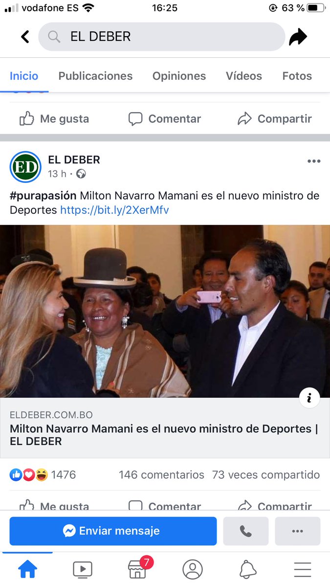 milenapt25's tweet photo. @marianagc Comparto que en el Nuevo Gobierno También hay Gente Indígena y Campesina Gobernando junto a la Presidenta Añez como ministros,evo dice que solo hay gente blanca, lo que hace es Incentivar al Odio diciendo que somos discriminadores SÁQUENLO DE SU PAÍS 🇲🇽 https://t.co/AoqDE8Oslt