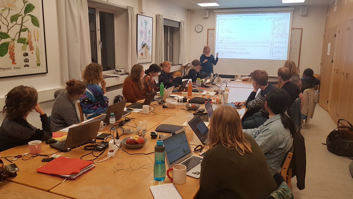 JoovonOppen's tweet image. Today we wrapped up our #Bayesian #PhDcourse w/ a participants&apos; seminar on our projects. Exciting to discover so many connections!
Thanks to everyone for a memorable week, @annebeejay for the great teaching, &amp;amp; #OikosDK for the funding!
#Ecology #Rstats
