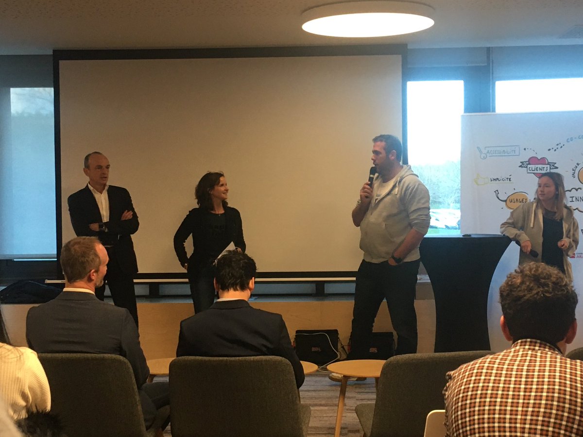 c_bosser's tweet photo. C’est l’heure du verdict #HackathonArkea : une orga au top et des participants super engagés et heureux d’être là ! Bravo ! https://t.co/aMdBTbApXg