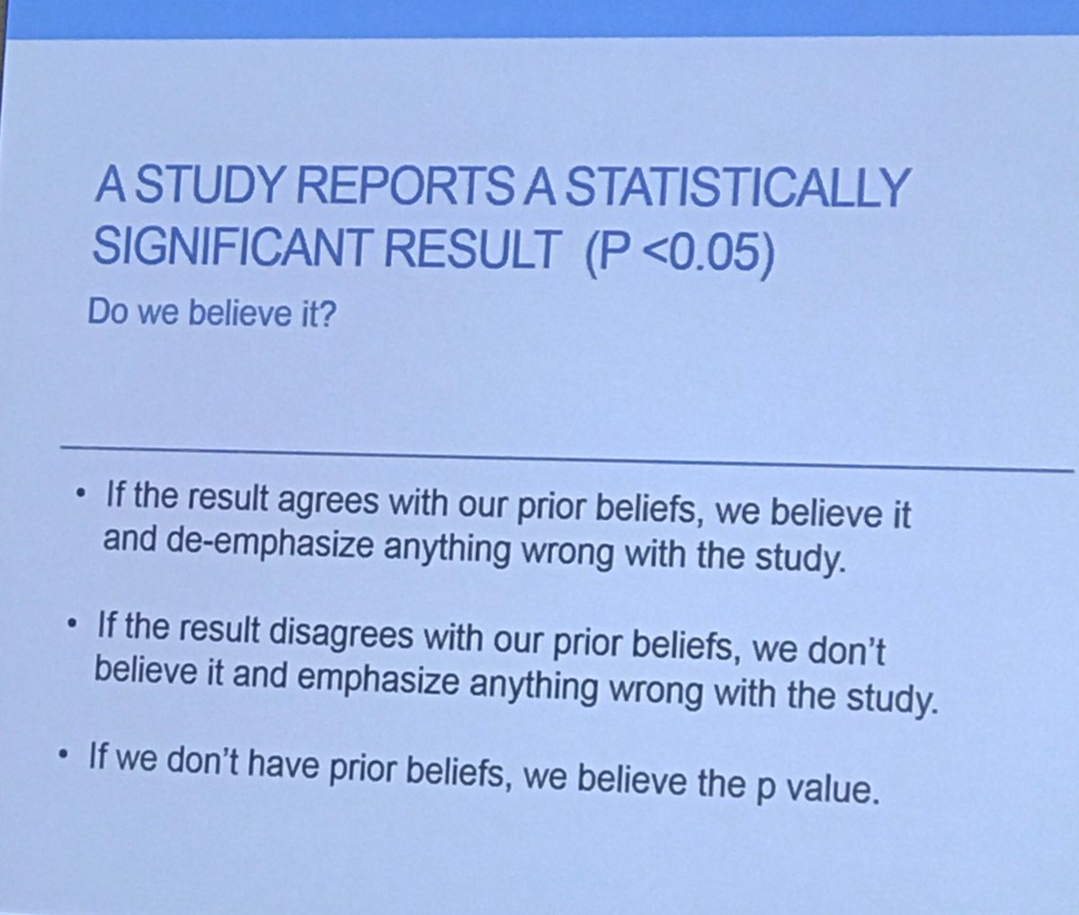 TO_dpr's tweet photo. This is a great slide about our inclinations to believe or question scientific data - shown by Dr Maryam Oskoui at #MDCtalks https://t.co/ib0PR9Yq7T