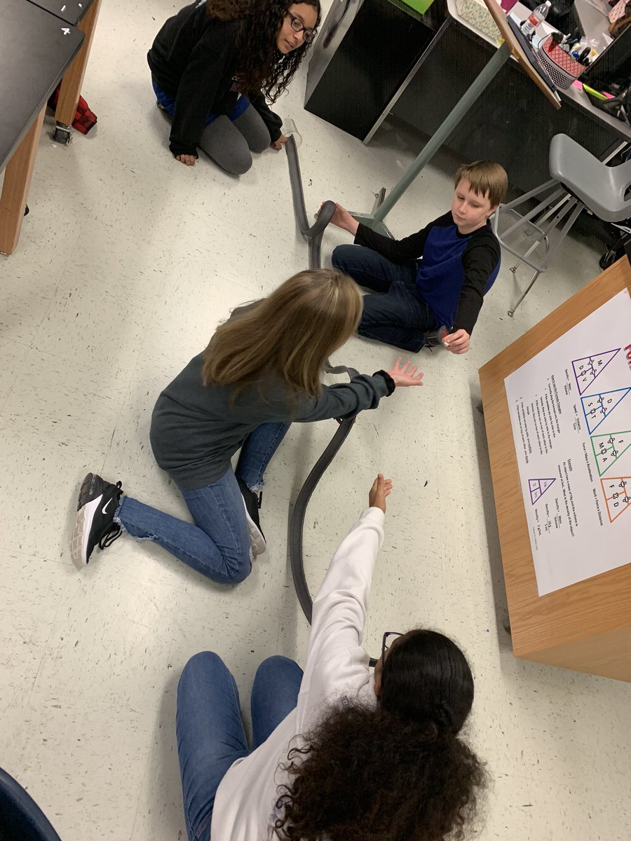 peebles_linda's tweet photo. What better way to learn Physics!!! #rollercoasterphysics #6thgradescience #happyFRIDAY @itsgreat2bwoodgate https://t.co/qZVejMZwhW