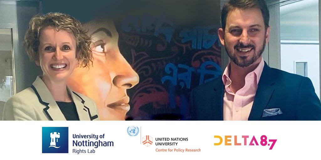 Delta87org's tweet photo. 🔊 Delta 8.7 is excited to collaborate with @Rightsbeacon at @UniofNottingham to foster research innovation to accelerate and scale effective measures to #Achieve87 as part of the @UNUCPR's Modern Slavery Programme:
🔗 https://t.co/wyuRkQcO7x
#MeasuringtheChange https://t.co/lmL4Tuv0gW
