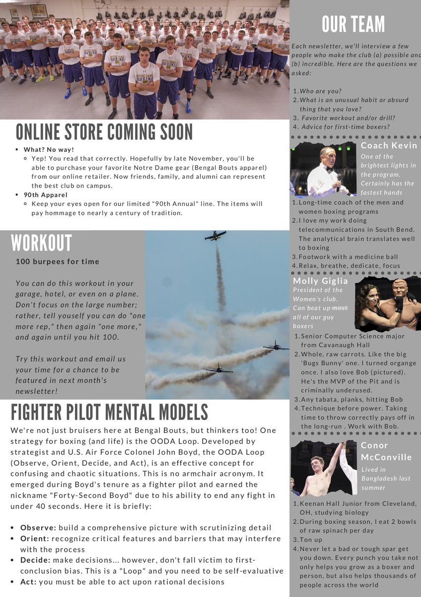 Bengal Bouts Friends - our 90th annual season is off to a great start and we're excited to share it with you!

Enjoy the rest of your week!