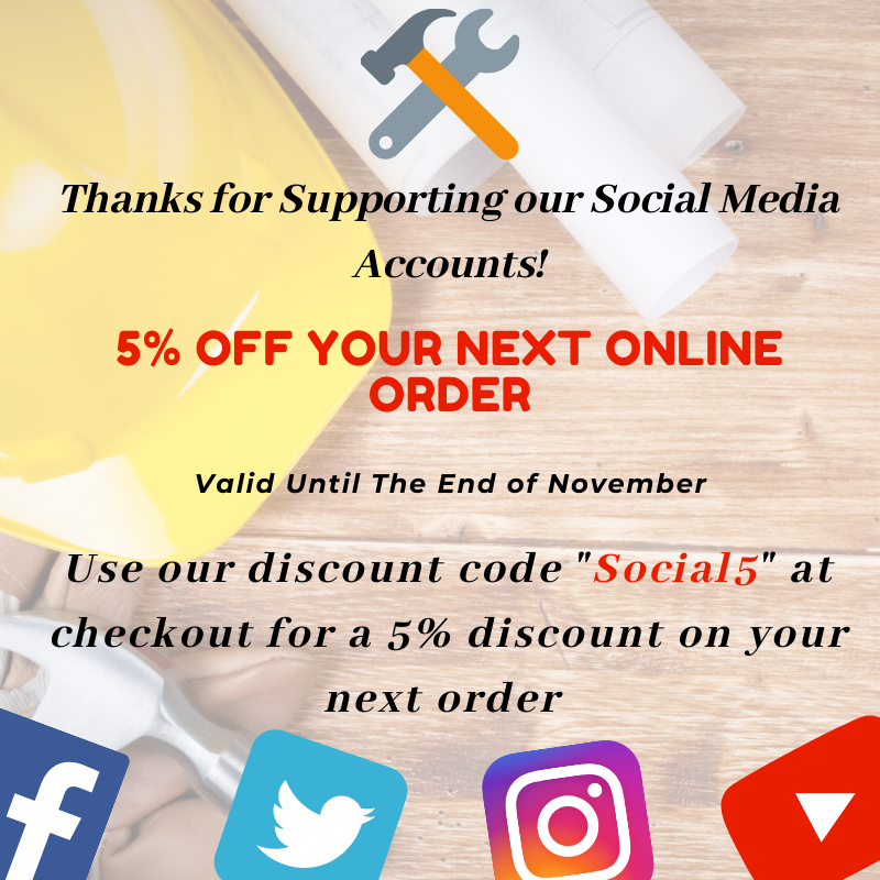 This year has been a great year for all our Social Media accounts as a little thanks to all our Followers, we are offering a 5% Discount code on your next online order.🤩💻📱
Please note:
This discount code cannot be used on any products in the winter warmer offer.