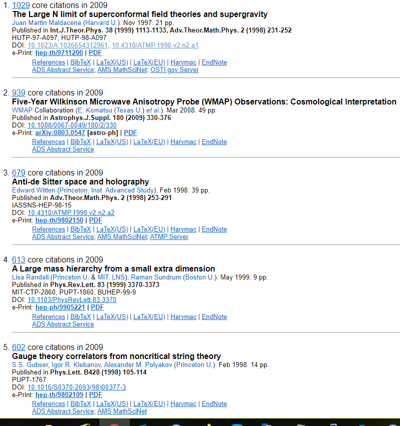 Inspire Hep The Topcited Papers Of 09 Excluding Rpp T Co C4ysymv3ug Topcites Inspire Hep The Topcited Papers Of 09 Excluding Rpp T Co C4ysymv3ug Topcites