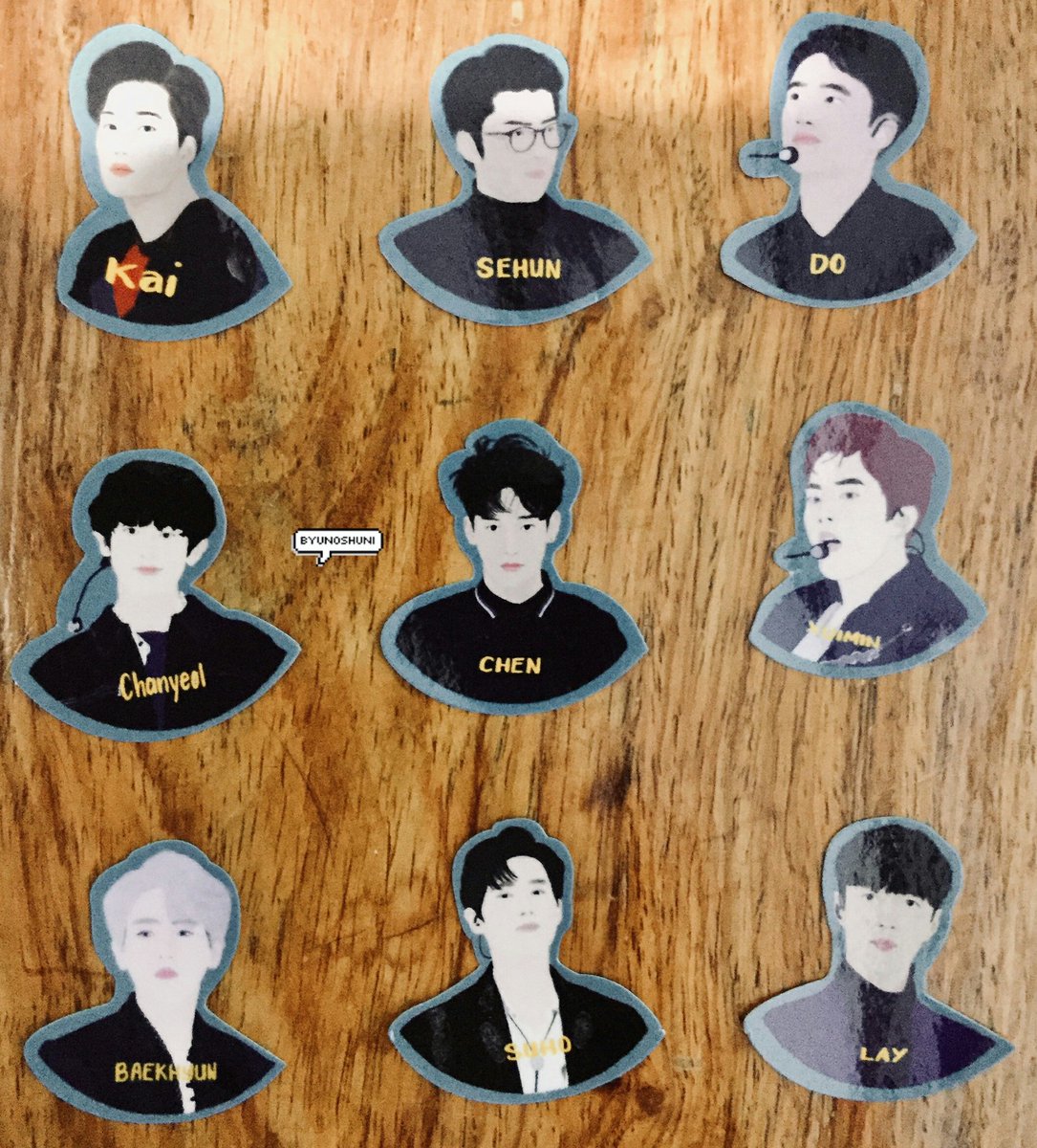 byunoshuni's tweet photo. bought these beautiful sticker sets earlier at vertis north 😍😍 hanggang ngayon kinikilig pa din ako @weareoneEXO #EXO #fanart #exostickers @MarcelaSuller @pointylittlethings https://t.co/qIeI5YCCpr