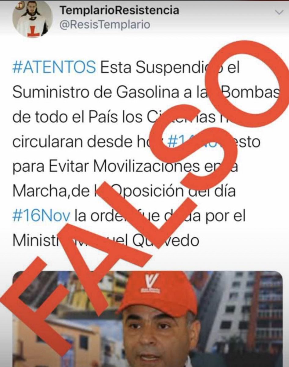 yelitzePSUV_'s tweet photo. ¿Señores hasta cuándo seguirán difundiendo informaciones que desestabilizan a nuestro pueblo? Esto es falso. Confirmemos todo tipo de noticias en fuentes oficiales. el Presidente @NicolasMaduro realiza esfuerzos para garantizar el abastecimiento de combustible 

@MQuevedoF https://t.co/8qDIDae9eR