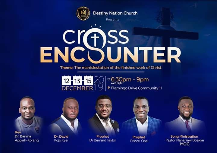 XtianEventsgh's tweet photo. CROSS ENCOUNTER.
#DecemberEvents
#WeekendEvents
#TemaEvents
#GhCE
#GodIsKing https://t.co/CSzZ4Gq0qu