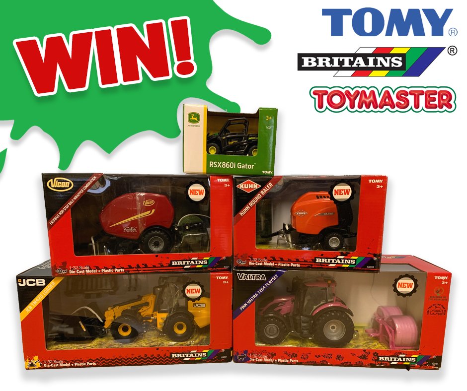 ToymasterLtd's tweet photo. 🚜COMPETITION TIME!🚜 For your chance to WIN this Britains Tractor bundle, courtesy of @TOMYToysUK -
▪️ LIKE
▪️ FOLLOW
▪️ RT #TMBritains

Good luck! Winner chosen 2pm this Friday. UK &amp; ROI only. T&amp;Cs apply. https://t.co/REXTBhArVZ