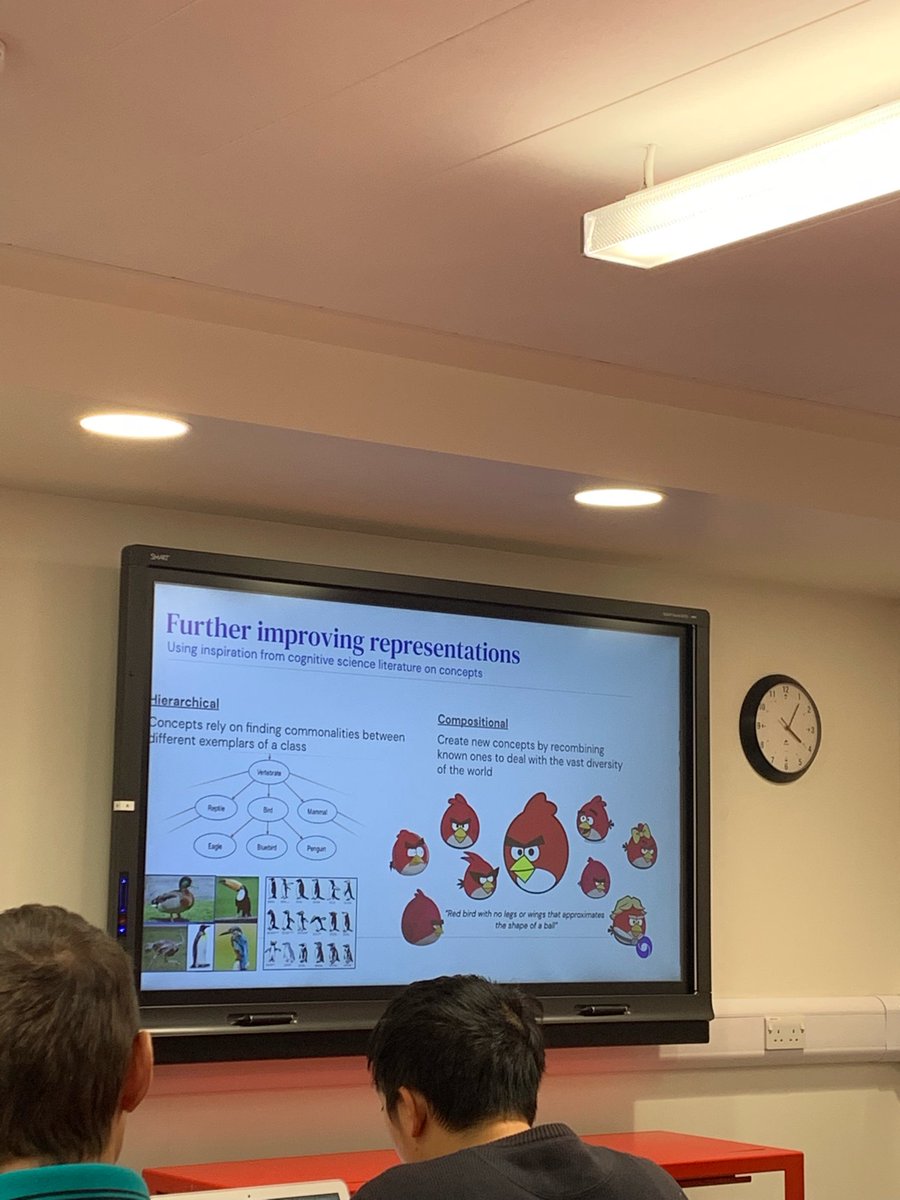 SaVahdati's tweet image. Attending a talk on &apos;What is disentangling and does intelligence need it?&apos; by Irina Higgins #Oxford  #representationLearning #reasoning @DeepMindAI