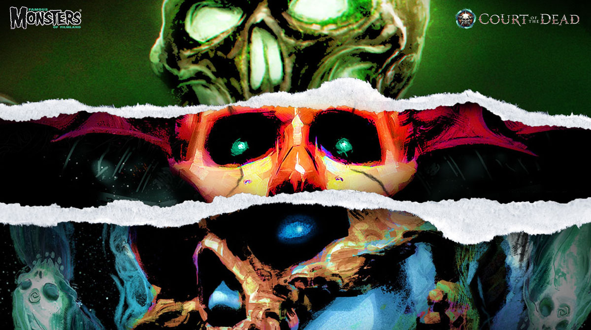 The first installment of the <a href="/FamousMonsters/">Famous Monsters</a> x <a href="/CourtoftheDead/">Court of the Dead</a> designs are now live on our store! You have three characters to choose from: Demithyle, Xiall, and Kier, available on men's and women's tees or a crew neck sweatshirt. #darkfantasy #horror