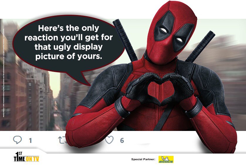 StarMoviesIndia's tweet photo. Angry reacts only. 

#Deadpool1 | November 17 | 1 PM &amp; 9 PM

#Deadpool2 | November 17 | 3 PM &amp; 11 PM https://t.co/MokWsAY0Ml