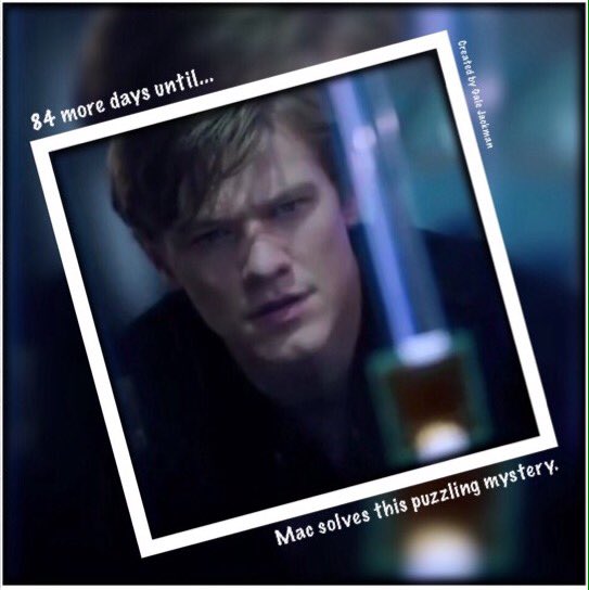 Angelz4Ever03's tweet photo. @PlaggemeyLee Kelsey, I love that photo of our very handsome guy @lucastill & definitely can't wait for the return of MacGyver. Your countdown has everyone excited for S4 & here is another edit to help & support you with your brilliant idea.👏🏻📎 #Macgyverladies #Maciscomingback #MacGyverS4 https://t.co/fe222Wg9bu