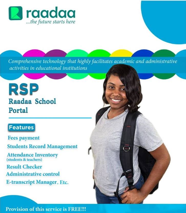raadaaofficial's tweet photo. 𝐑𝐚𝐚𝐝𝐚𝐚 𝐒𝐜𝐡𝐨𝐨𝐥 𝐏𝐨𝐫𝐭𝐚𝐥 (𝐑𝐒𝐏) is 𝒍𝒊𝒗𝒆 in many secondary schools across Nigeria!
Refer a secondary school to use RSP today and earn a commission.

#raadaa #education #edutech #schools https://t.co/bHmari7qbV