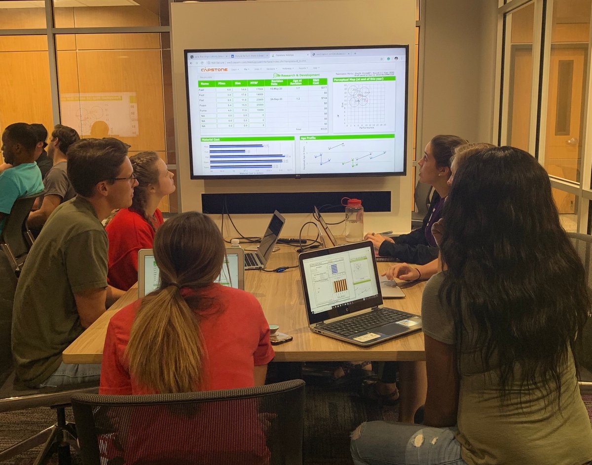 RuscheBusiness's tweet photo. Good luck to the students taking their capstone business policy and strategy course as youβre approaching the finish line. Finish strong in your Capsim teams!
#LearnLaunchLead #ExperienceBusiness #SFA19 https://t.co/zub6HDYdPx