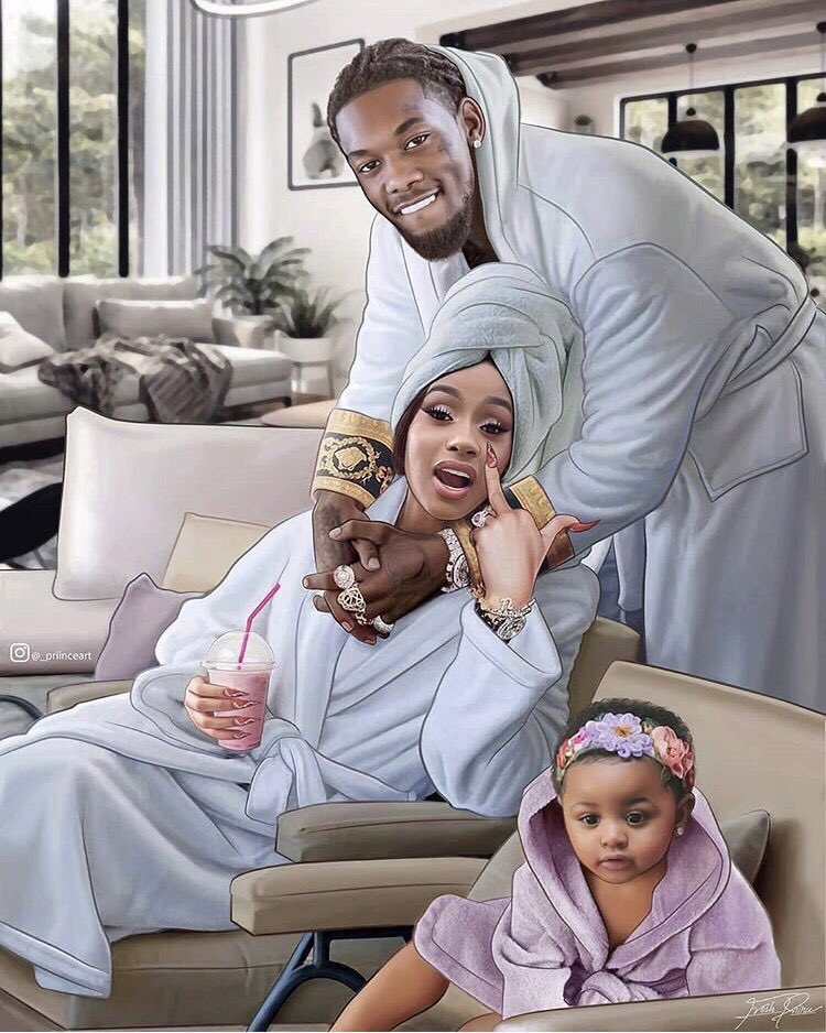dopeassrappers's tweet photo. So cute 😍
Cardi B, Offset &amp; Kulture 
#BigHappyFamily
#DopeAssRappers https://t.co/nAUqR6vG7u