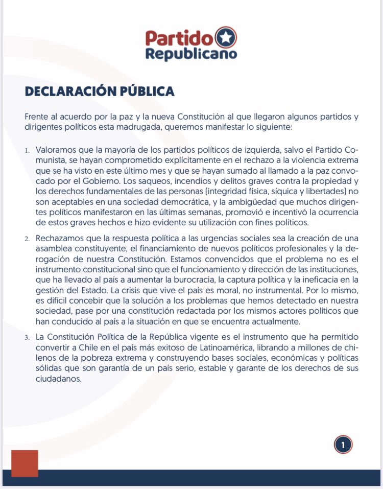 joseantoniokast's tweet photo. Como Partido Republicano, lo decimos fuerte y claro #VamosADecirQueNO https://t.co/GExTZVIZrI
