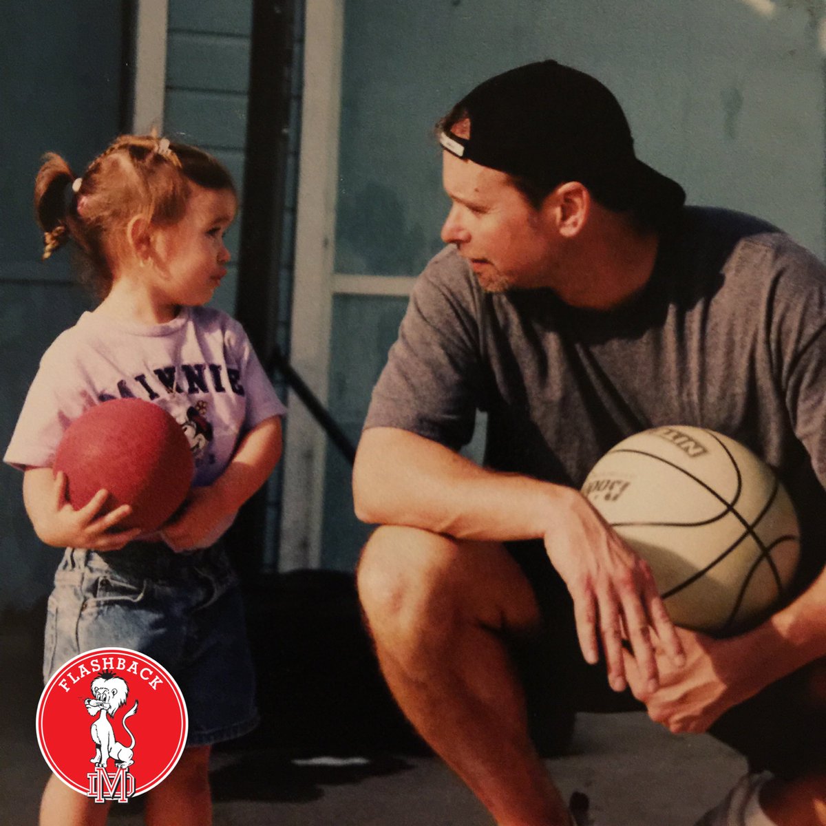 MD_Athletics's tweet photo. #mdflashback Taking it back to the early 2000’s with our @materdeigirlsbball father daughter duo. This was @camrynjkiernan first basketball lesson from her dad/coach❤️🏀
#mdathletics #wearemd https://t.co/Qt1y55DtCr