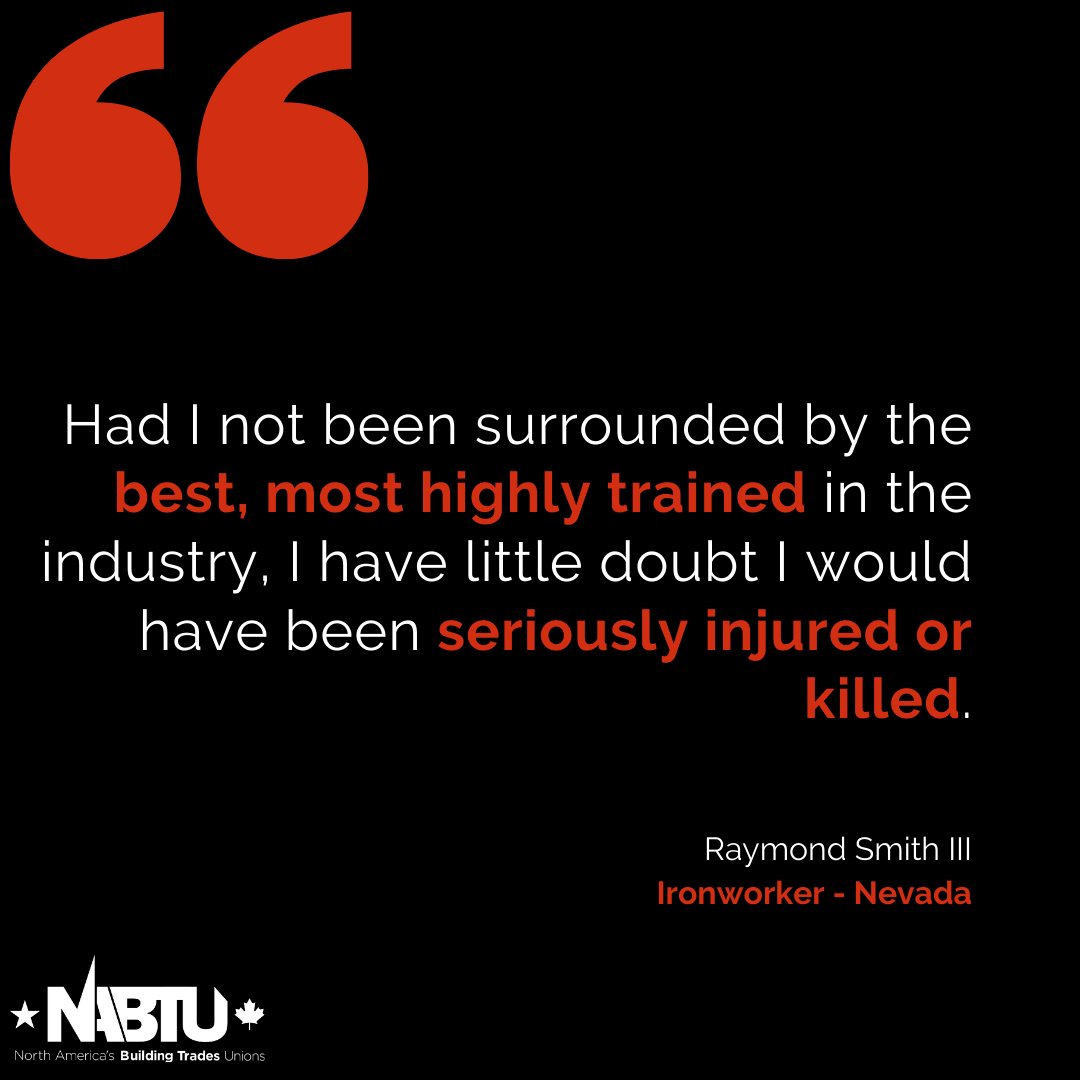 NABTU's tweet photo. Check out what @TheIronworkers member Raymond Smith had to say about how Registered Apprenticeship has impacted his life and career.

#SaveApprenticeshipWeek https://t.co/J7sTHbvxXr